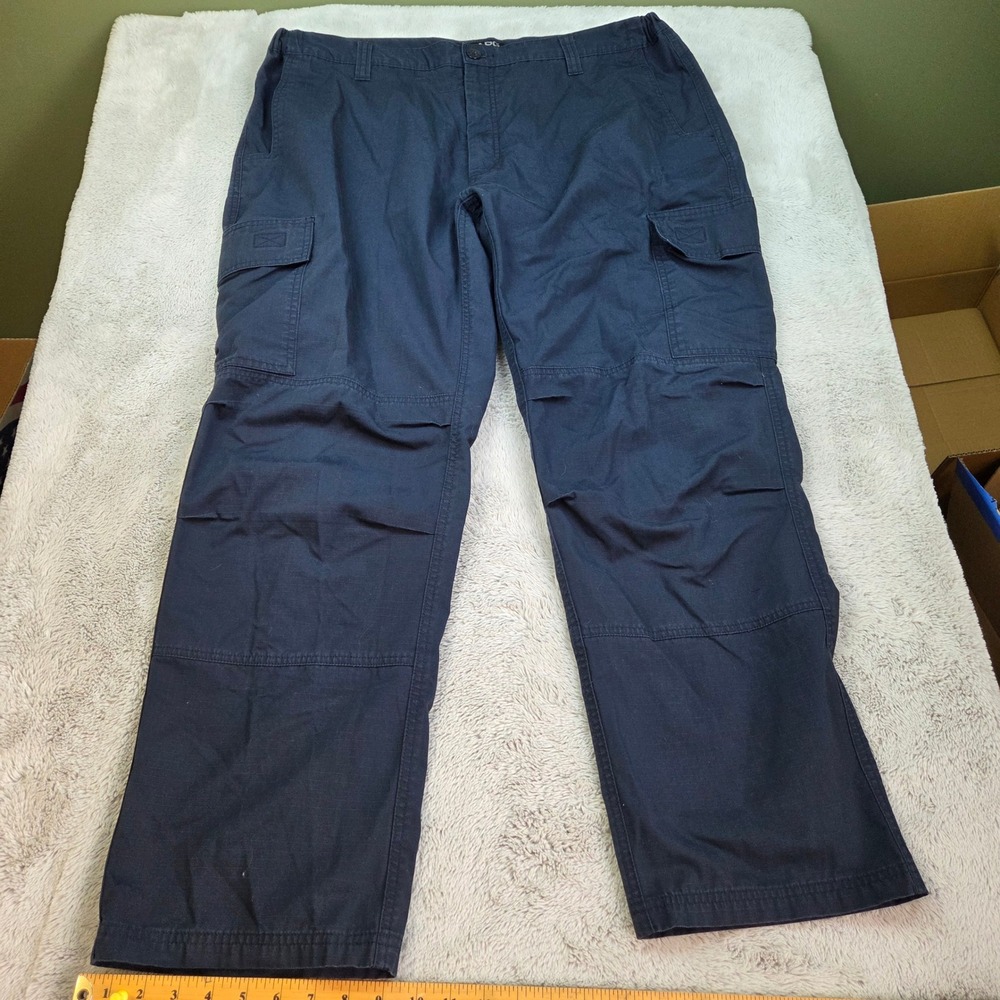 LAPG Core Cargo Pants Mens 42x32 Ripstop Tactical Utility BTP9001 Navy Blue Pant